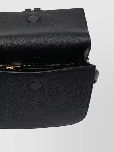 Tom Ford Tara Mini Leather Shoulder Bag Chain In Black