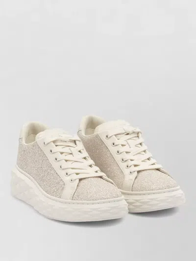 Jimmy Choo Diamond Light Maxi Sneakers Glitter Sole In Multi