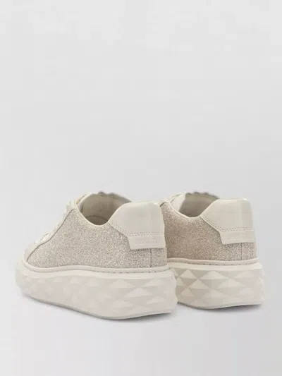 Jimmy Choo Diamond Light Maxi Sneakers Glitter Sole In Multi