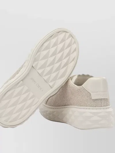 Jimmy Choo Diamond Light Maxi Sneakers Glitter Sole In Multi