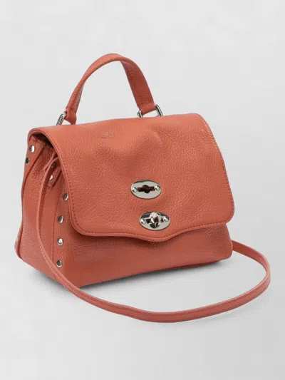 Zanellato Shoulder Bag Adjustable Strap Metal Hardware In Orange