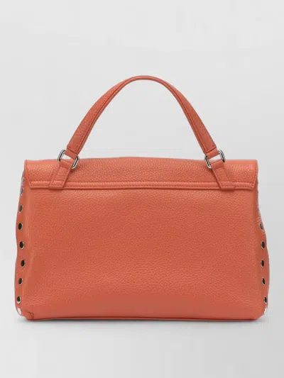 Zanellato Shoulder Bag Adjustable Strap Metal Hardware In Orange