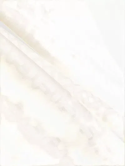 Fendi Ff Silk Wool Scarf Lightweight Fringed In Neutral