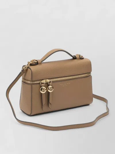Tory Burch Crossbody Satchel Bag Adjustable Strap Top Handle In Brown