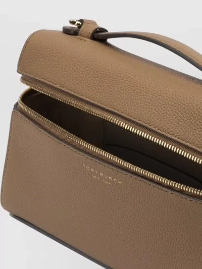 Tory Burch Crossbody Satchel Bag Adjustable Strap Top Handle In Brown