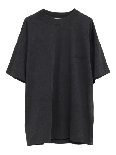 Essentials Embroidered-logo T-shirt In Black