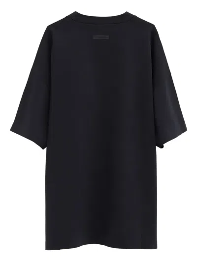 Essentials Black Holiday Ponte 90s T-shirt In Black