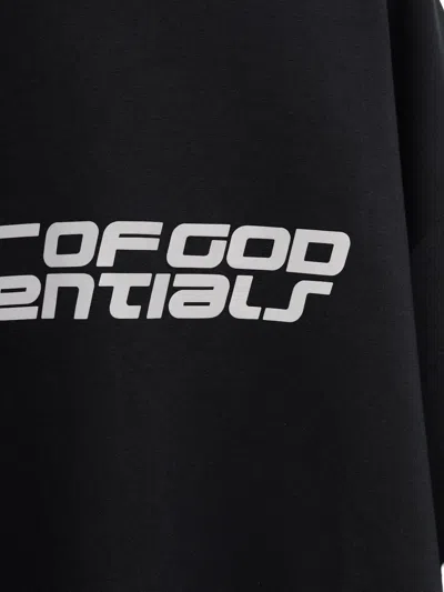 Essentials Black Holiday Ponte 90s T-shirt In Black