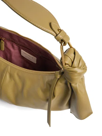 Coccinelle Medium Furoshiki Knot-detail Shoulder Bag In Yellow