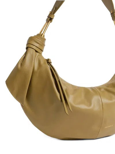 Coccinelle Medium Furoshiki Knot-detail Shoulder Bag In Yellow
