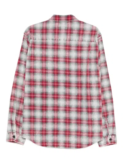Stussy Dax Plaid-pattern Shirt In Red