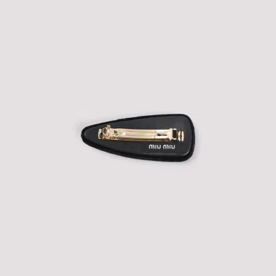 Miu Miu Hair Pin In Black