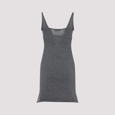 Miu Miu Cashmere Mini Dress In Gray