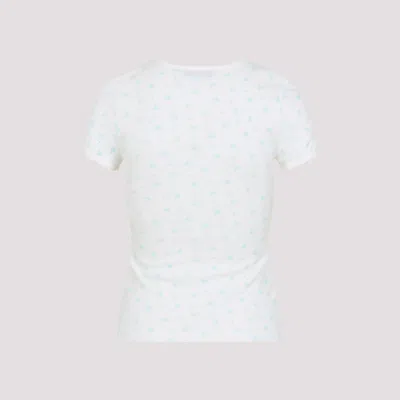 Miu Miu Cotton T-shirt In White