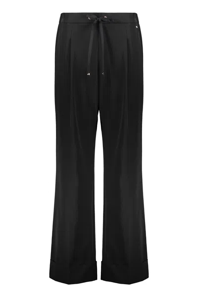 Herno Black Flared Pants For Women, Comfortable And Elegant In Black
