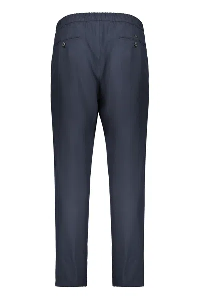 Herno Modern Casual Pants Made Of Quality Fabric In Blue