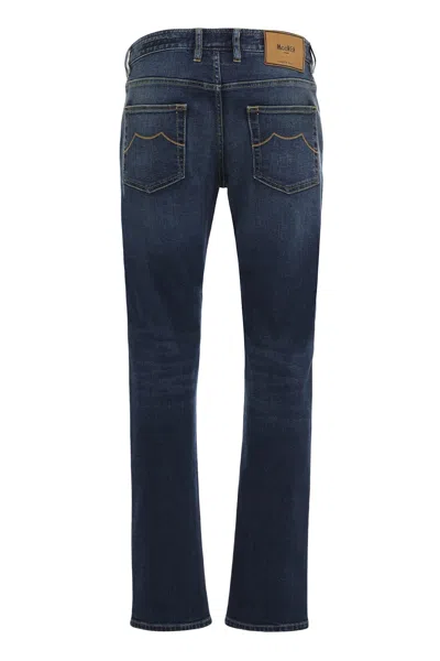 Moorer Five-pockets Jeans In Blue