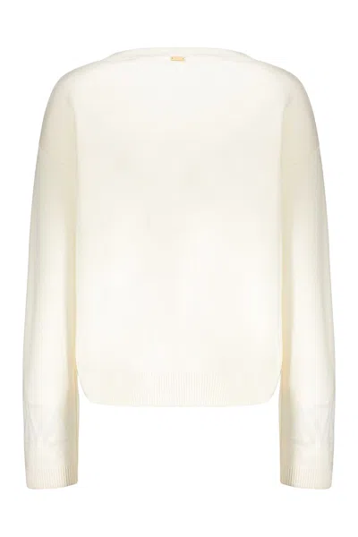 Herno Beige Elegant Sweater, Comfort And Modern Style In White