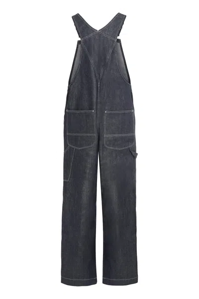 Moorer Overalls In Jeans In Blue