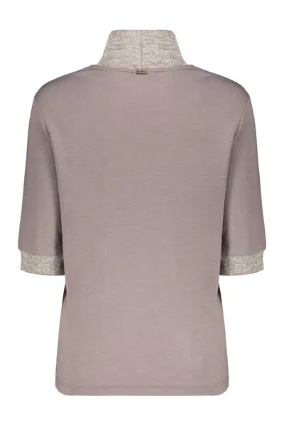 Herno Wool Blouse In Brown