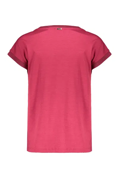 Herno Red Wool T-shirt, Daily Comfort Guaranteed In Red