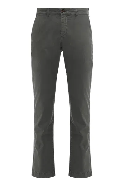 Moorer Pants In Cotton Blend In Gray
