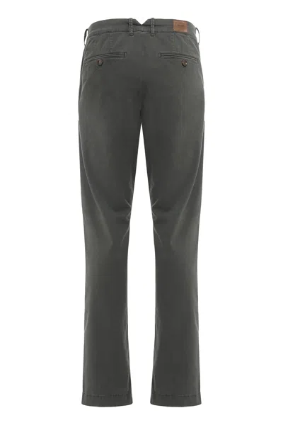 Moorer Pants In Cotton Blend In Gray