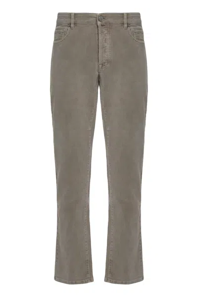 Moorer Corduroy Pants In Gray