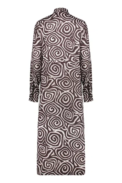 Herno Elegant Long Dress In Multi