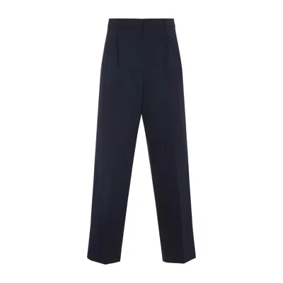 Miu Miu Wool Pants In Blue