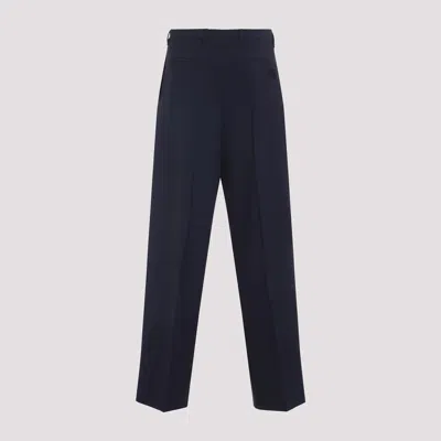Miu Miu Wool Pants In Blue