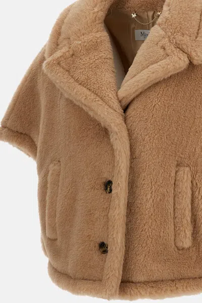 Max Mara Corvino Cape In Neutral