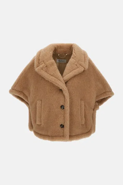 Max Mara Corvino Cape In Neutral