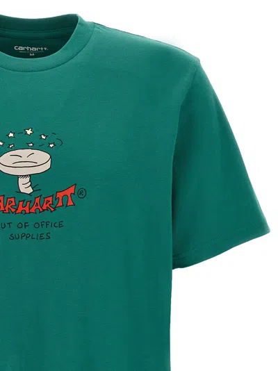Carhartt Work In Progress Office Supplies Graphic T-shirt In Green