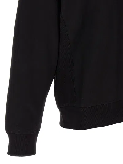 Carhartt American Script Cotton-blend Jersey Half-zip Sweatshirt In Black