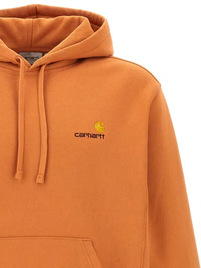 Carhartt Hoodie With American Script Design In Orange