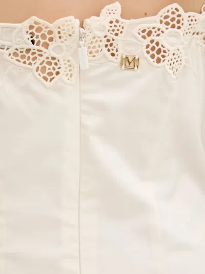 Guess Usa Floral-lace Midi Dress In White