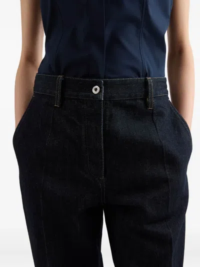 Jil Sander Button-fly Flared Jeans In Blue