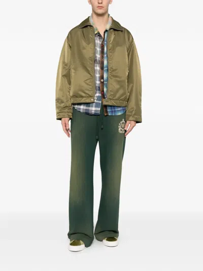 Stussy Zip-up Bomber Jacket In Green