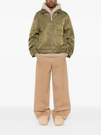 Stussy Zip-up Bomber Jacket In Green