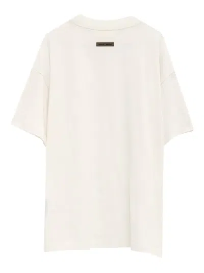 Essentials Embroidered-logo T-shirt In Neutral