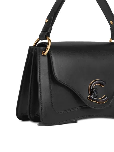 Coccinelle Small C-me Logo-appliqué Cross Body Bag In Black