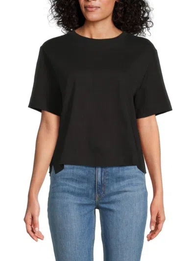 Derek Lam 10 Crosby Women's Miranda Crewneck Cotton T-shirt In Black