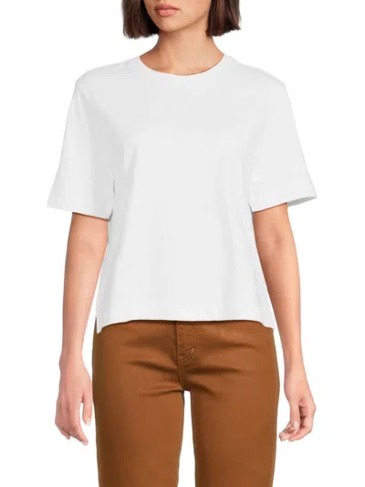 Derek Lam 10 Crosby Women's Miranda Crewneck Cotton T-shirt In White
