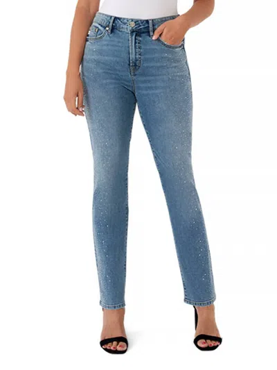 Seven7 Women's Vintage Shine Skinny Jeans In Blue