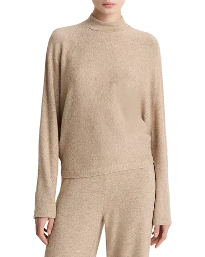 Vince Cozy Dolman Sleeve Mock Neck Top In Neutral