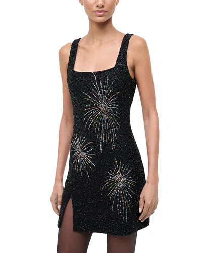Staud Embellished Le Sable Mini Dress In Black