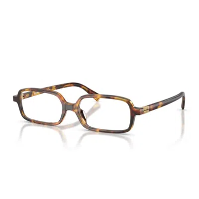 Miu Miu 0mu 01yv Miu Regard Eyeglasses In Multi