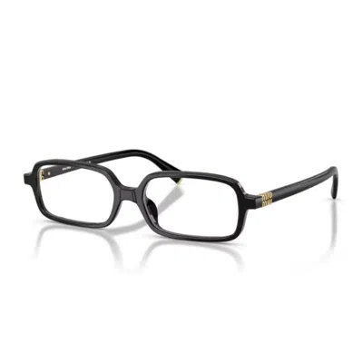Miu Miu 0mu 01yv Miu Regard Eyeglasses In Black