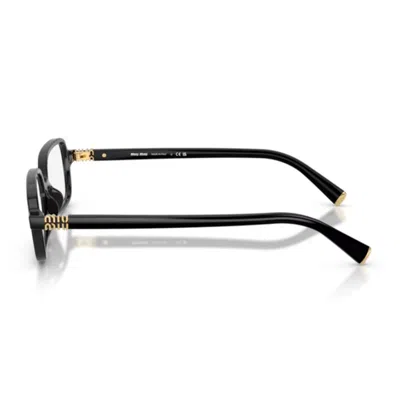 Miu Miu 0mu 01yv Miu Regard Eyeglasses In Black